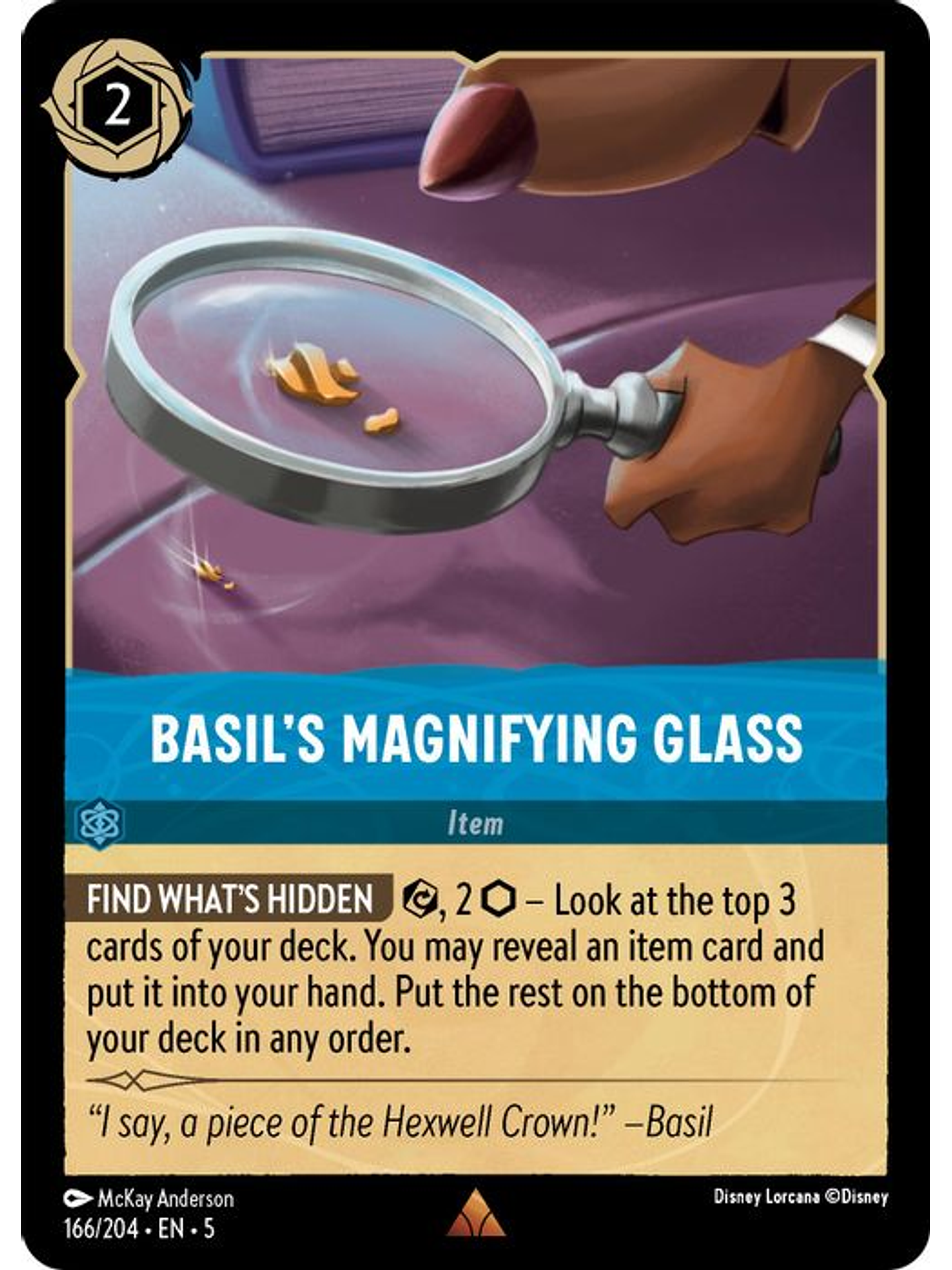 166/204 R Basil's Magnifying Glass 1