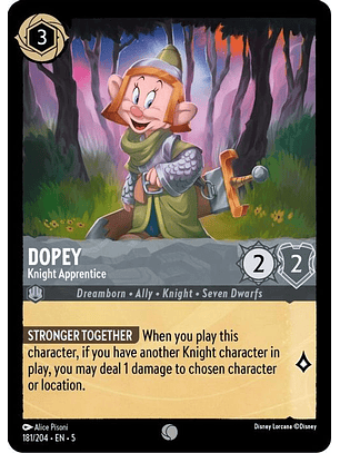 181/204 C Dopey - Knight Apprentice