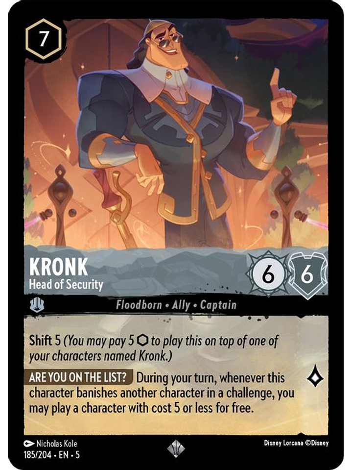 185/204 SR Kronk - Head of Security 1