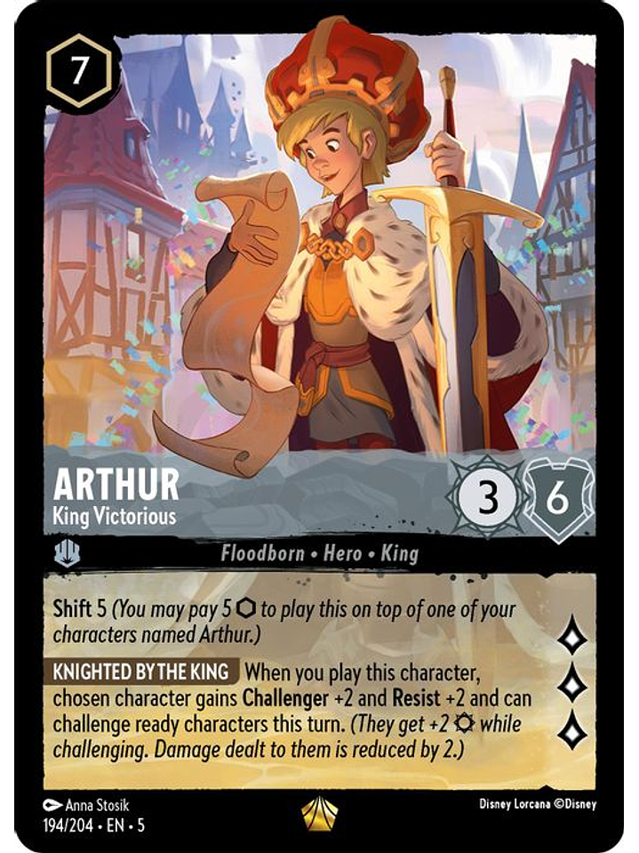 194/204 L Arthur - King Victorious 1