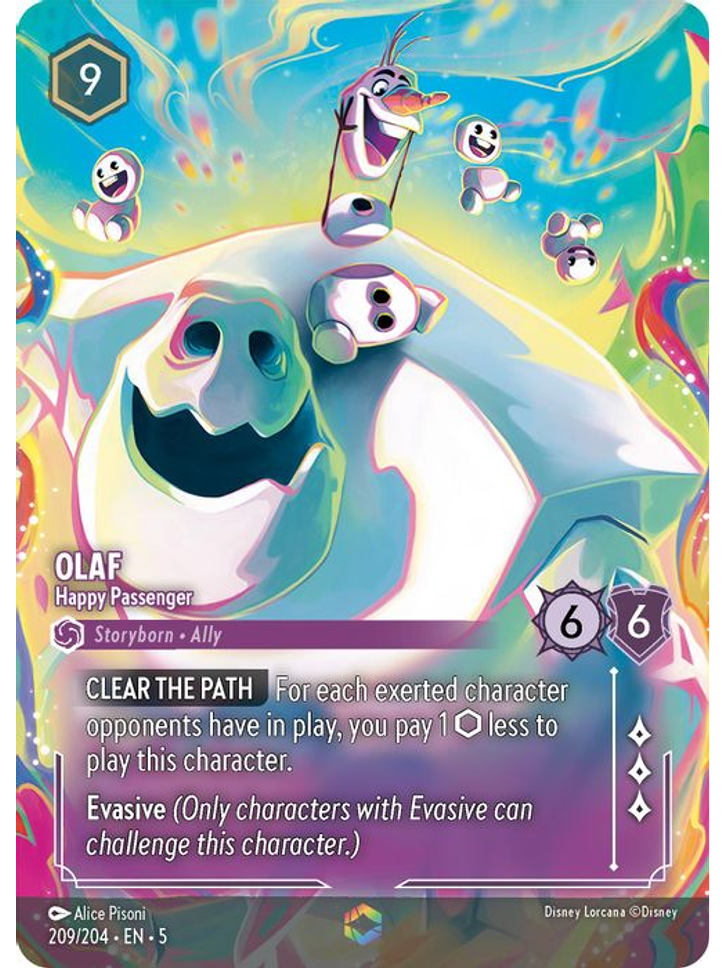 209/204 (Alternate Art) Olaf - Happy Passenger 1