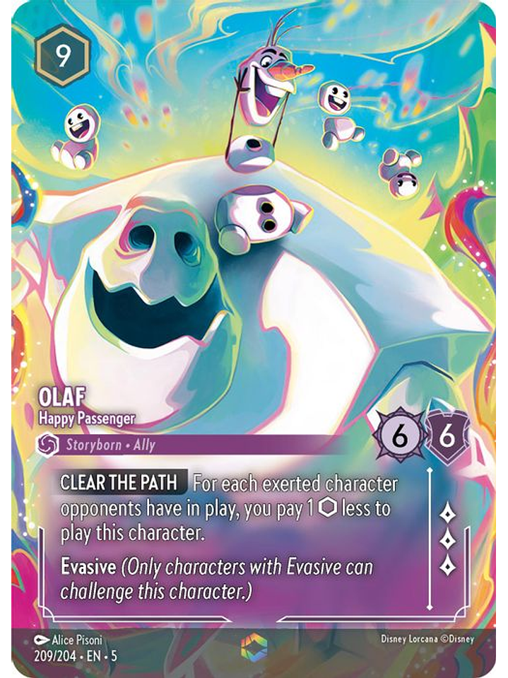 209/204 (Alternate Art) Olaf - Happy Passenger 1