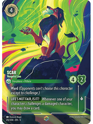 212/204 (Alternate Art) Scar - Vengeful Lion