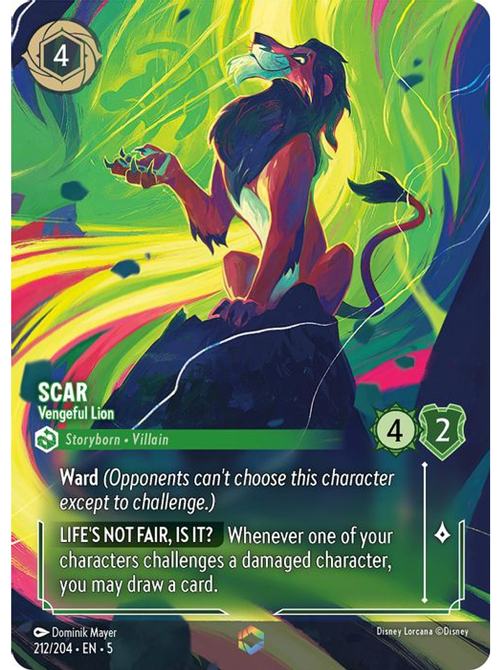 212/204 (Alternate Art) Scar - Vengeful Lion 1