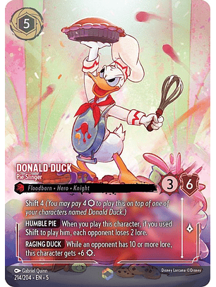 214/204 (Alternate Art) Donald Duck - Pie Slinger