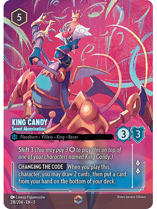 218/204 (Alternate Art) King Candy - Sweet Abomination