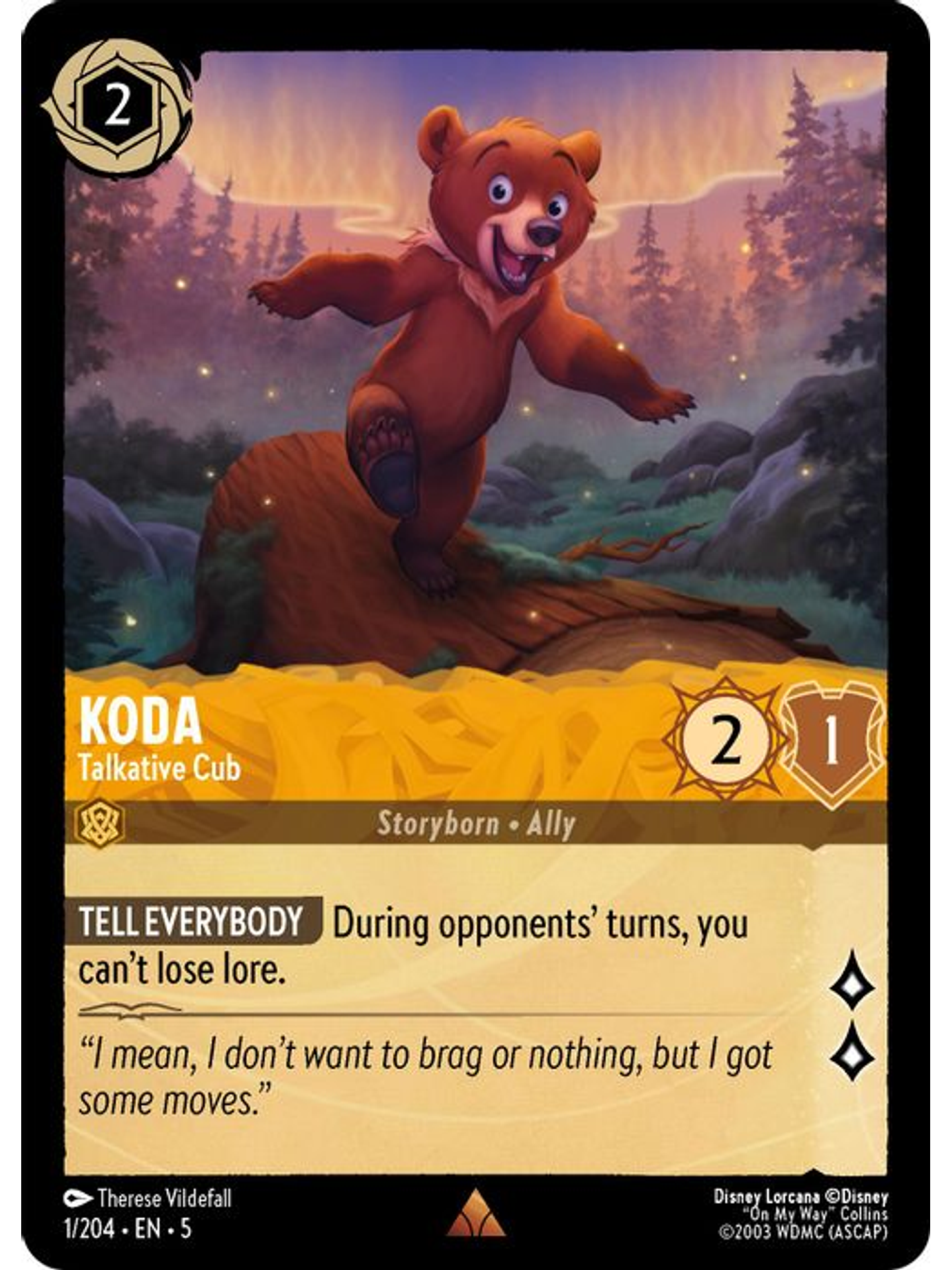 001/204 R Koda - Talkative Cub (FOIL) 1