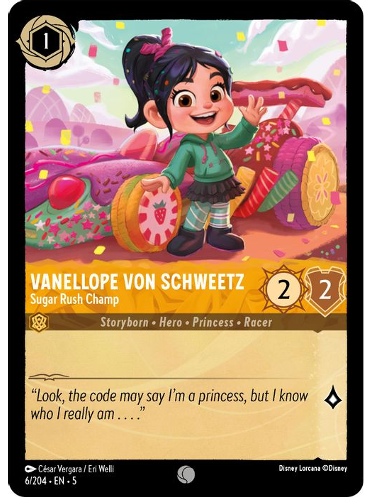 006/204 C Vanellope von Schweetz - Sugar Rush Champ (FOIL) 1