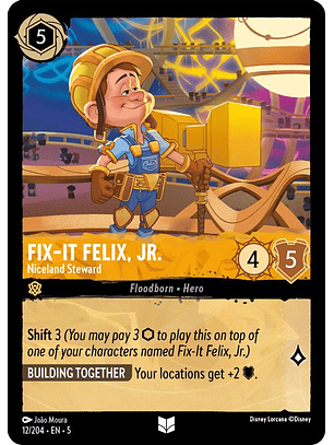 012/204 U Fix-It Felix, Jr. - Niceland Steward (FOIL)