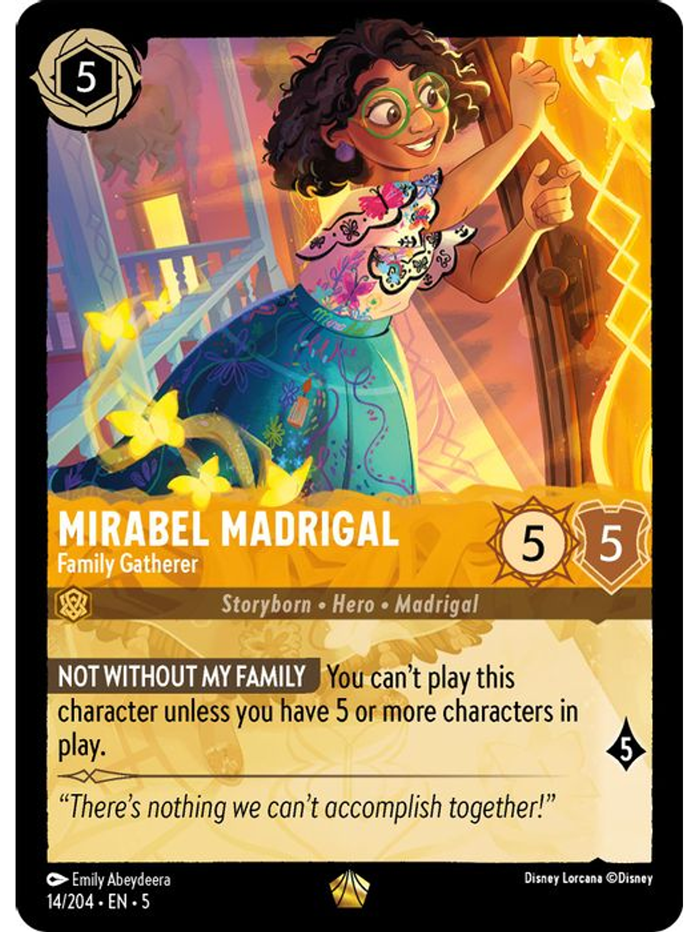 014/204 L Mirabel Madrigal - Family Gatherer (FOIL) 1