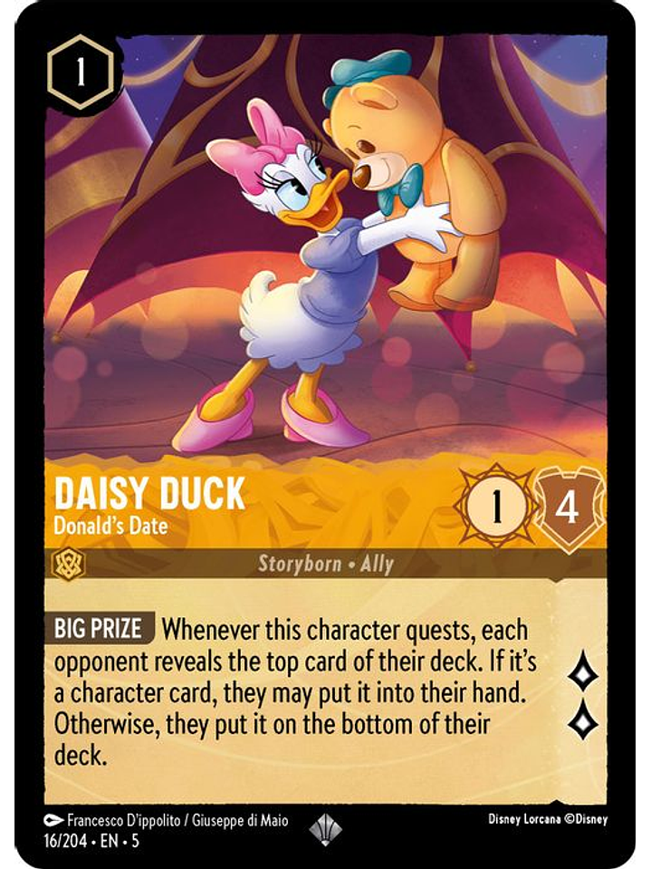 016/204 SR Daisy Duck - Donald's Date (FOIL) 1