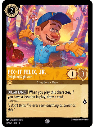 017/204 C Fix-It Felix, Jr. - Delighted Sightseer (FOIL)