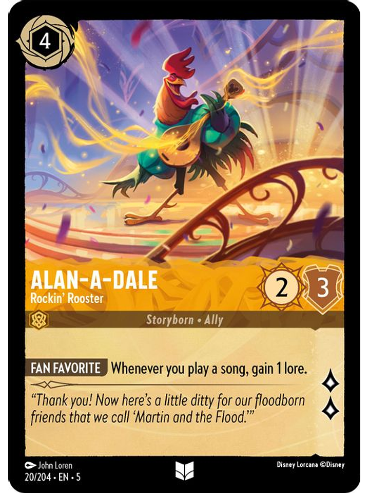 020/204 U Alan-A-Dale - Rockin' Rooster (FOIL) 1