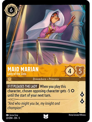 022/204 U Maid Marian - Lady of the Lists (FOIL)