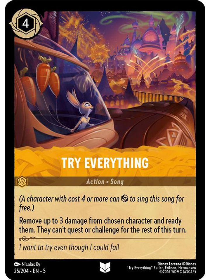 025/204 U Try Everything (FOIL) 1