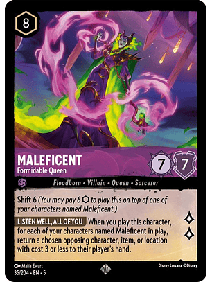 035/204 SR Maleficent - Formidable Queen (FOIL)