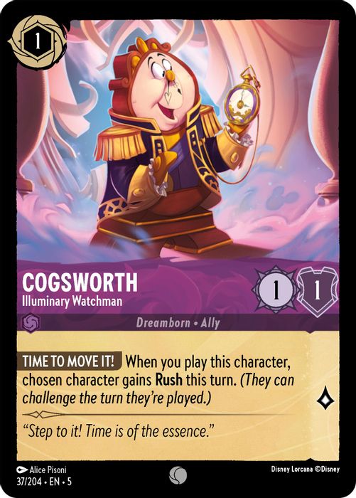 037/204 C Cogsworth - Illuminary Watchman (FOIL)