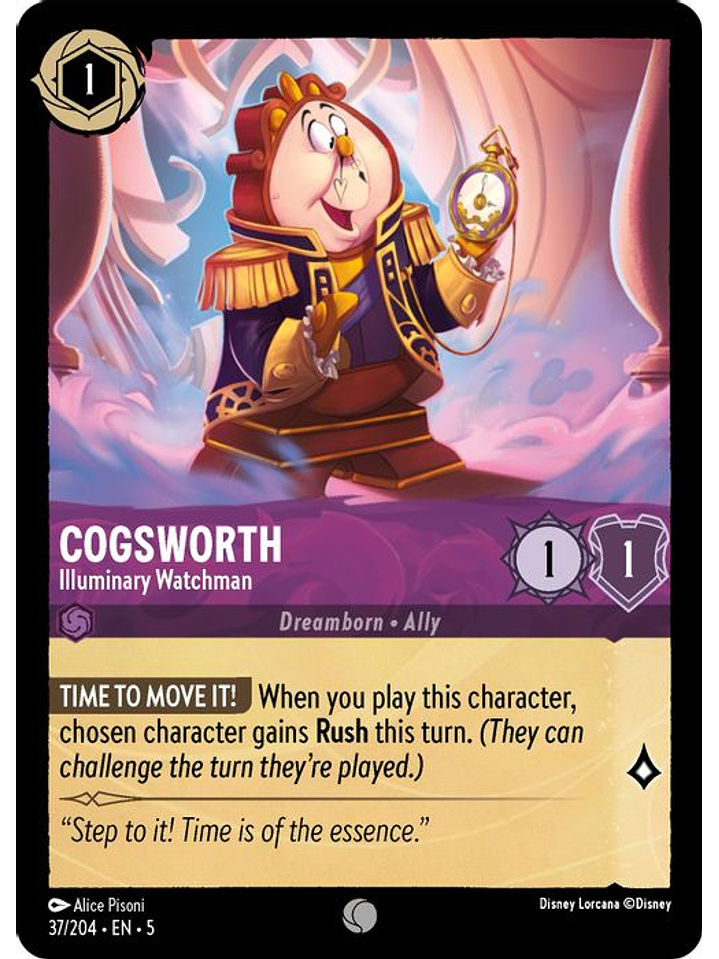 037/204 C Cogsworth - Illuminary Watchman (FOIL) 1