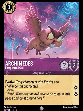 039/204 C Archimedes - Exasperated Owl (FOIL)