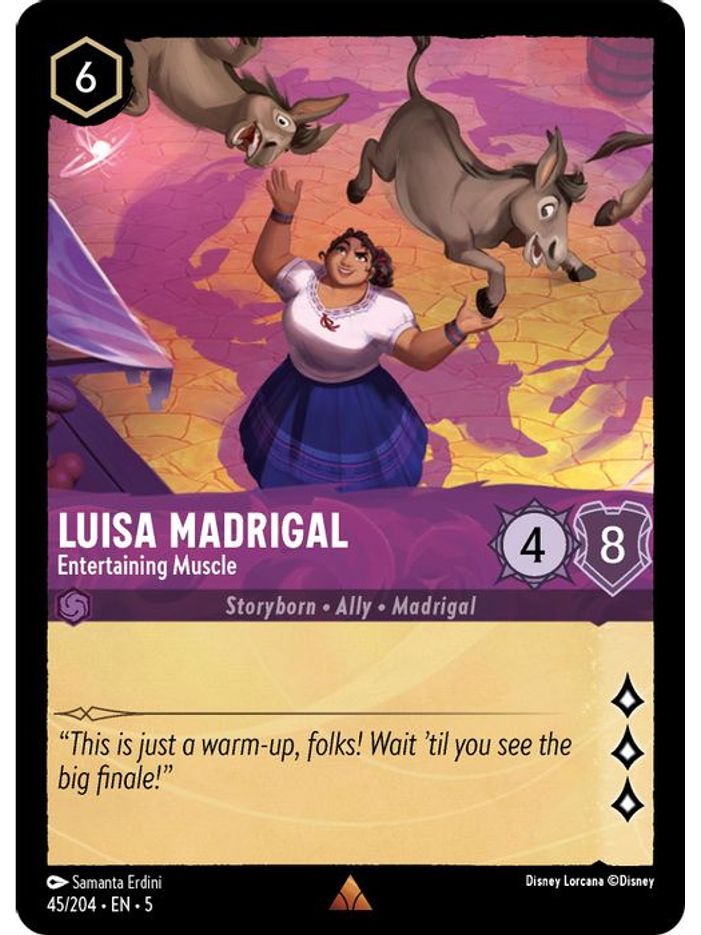045/204 R Luisa Madrigal - Entertaining Muscle (FOIL) 1