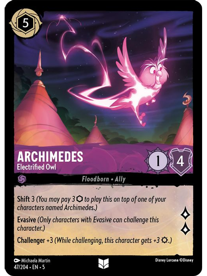 047/204 U Archimedes - Electrified Owl (FOIL) 1