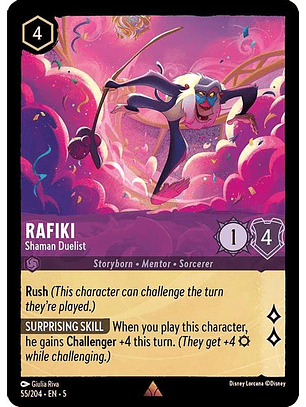 055/204 R Rafiki - Shaman Duelist (FOIL)
