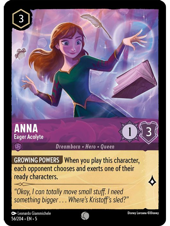 056/204 C Anna - Eager Acolyte (FOIL) 1