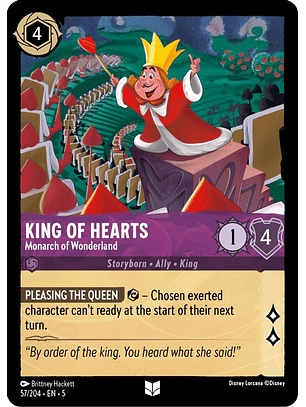 057/204 U King of Hearts - Monarch of Wonderland (FOIL)