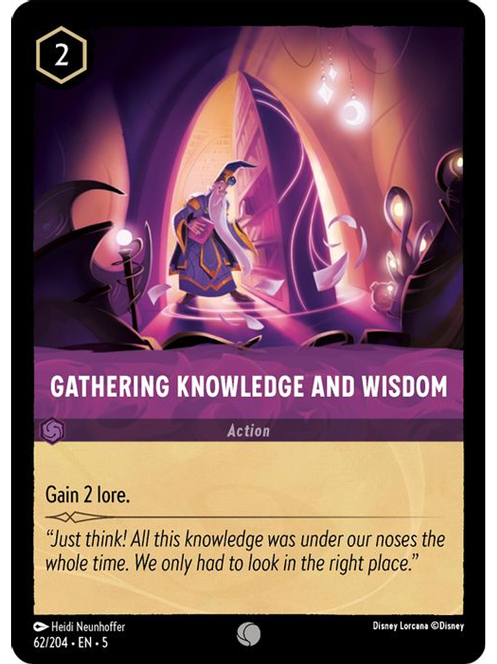062/204 C Gathering Knowledge and Wisdom (FOIL) 1