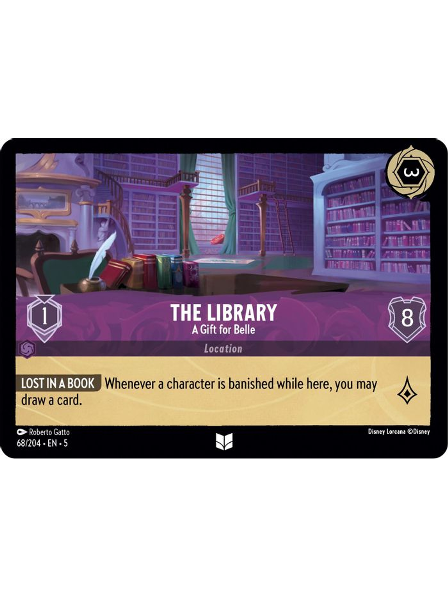068/204 U The Library - A Gift for Belle (FOIL) 1