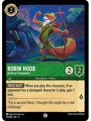 077/204 C Robin Hood - Archery Contestant (FOIL)