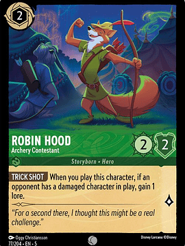 077/204 C Robin Hood - Archery Contestant (FOIL)