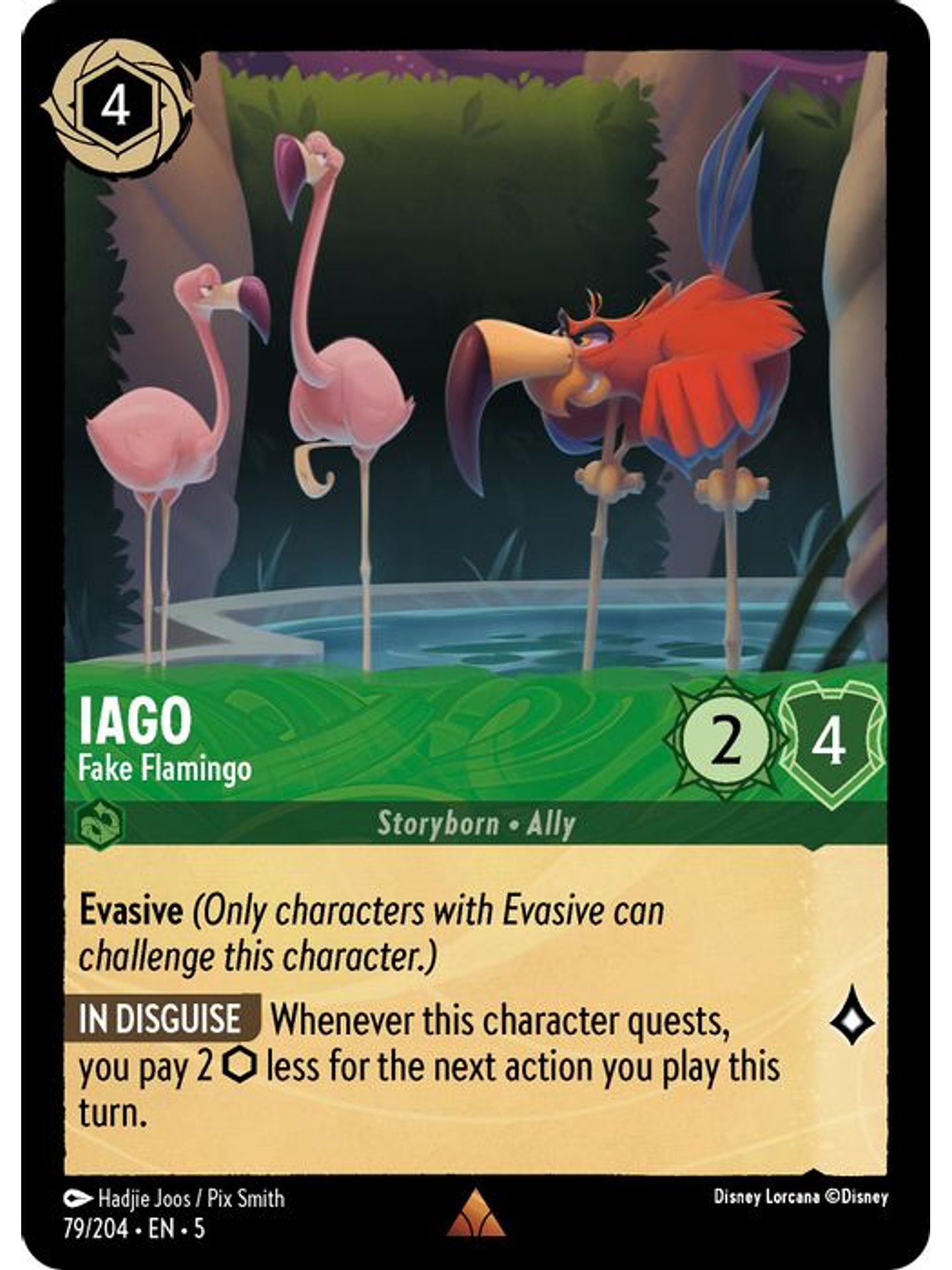 079/204 R Iago - Fake Flamingo (FOIL) 1