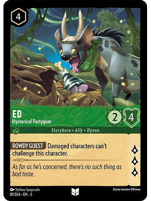 081/204 U Ed - Hysterical Partygoer (FOIL)