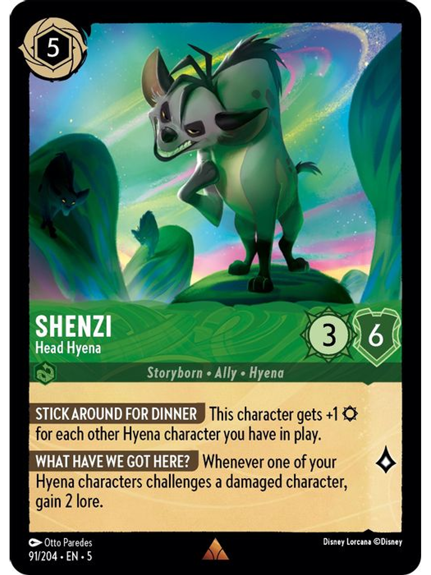 091/204 R Shenzi - Head Hyena (FOIL) 1