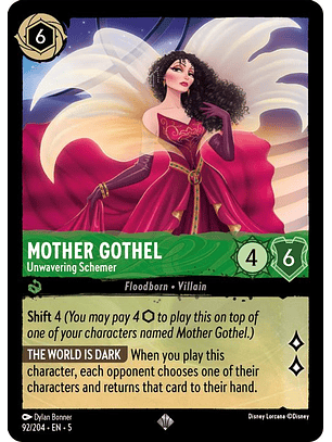 092/204 SR Mother Gothel - Unwavering Schemer (FOIL)