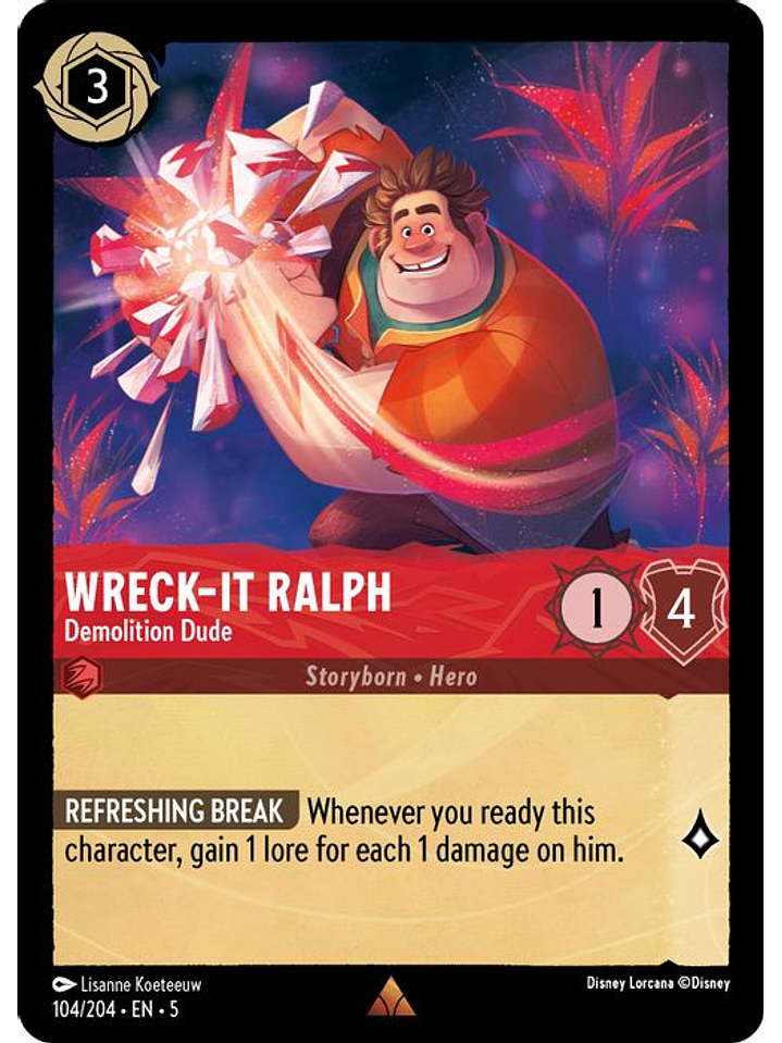 104/204 R Wreck-It Ralph - Demolition Dude (FOIL) 1