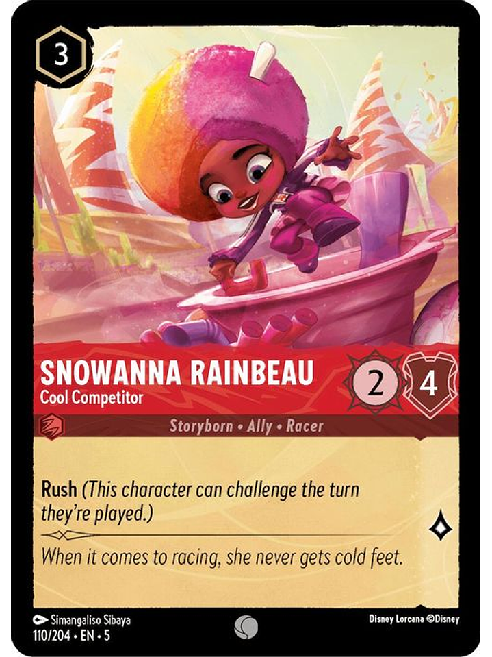 110/204 C Snowanna Rainbeau - Cool Competitor (FOIL) 1