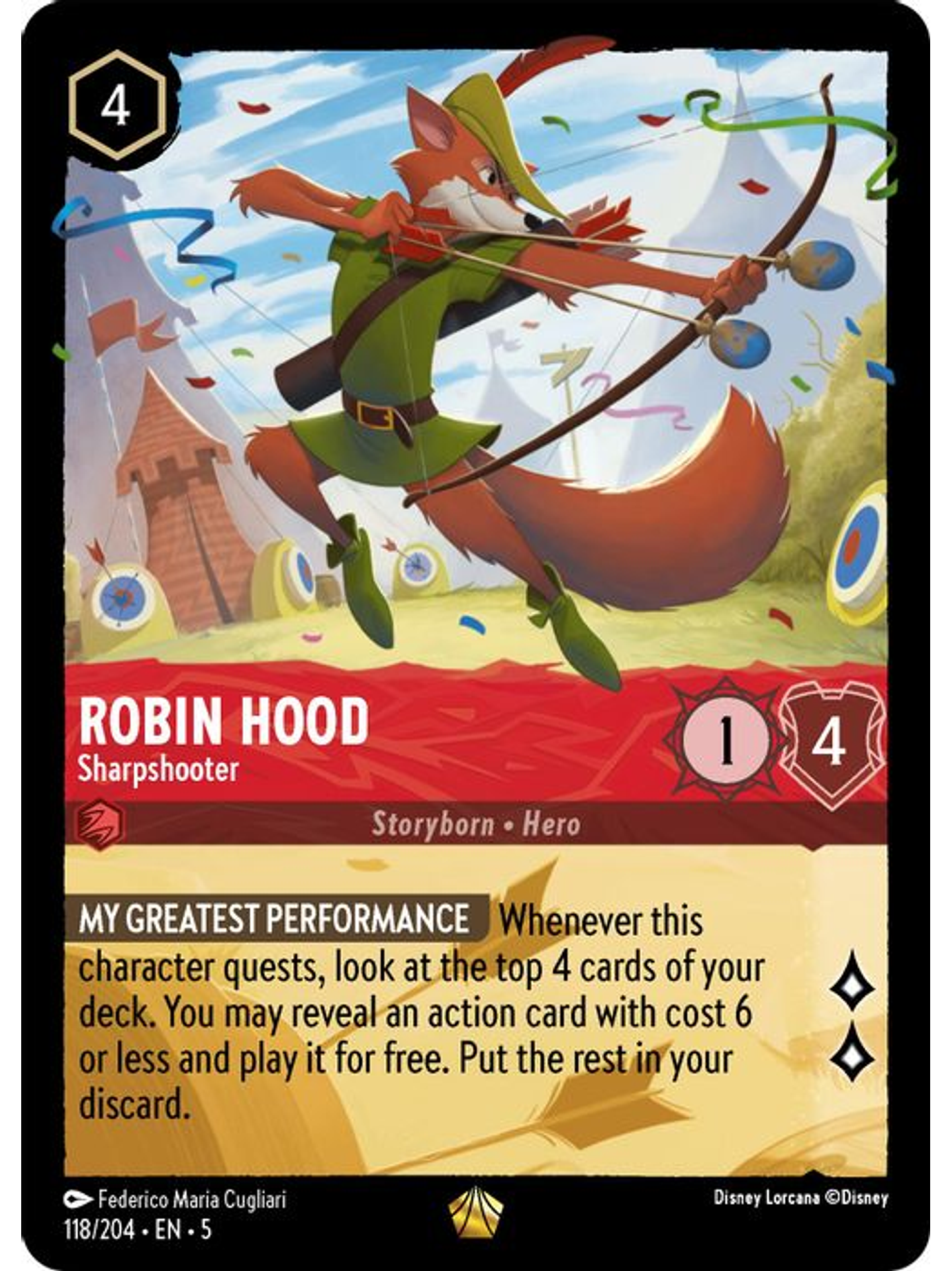 118/204 L Robin Hood - Sharpshooter (FOIL) 1