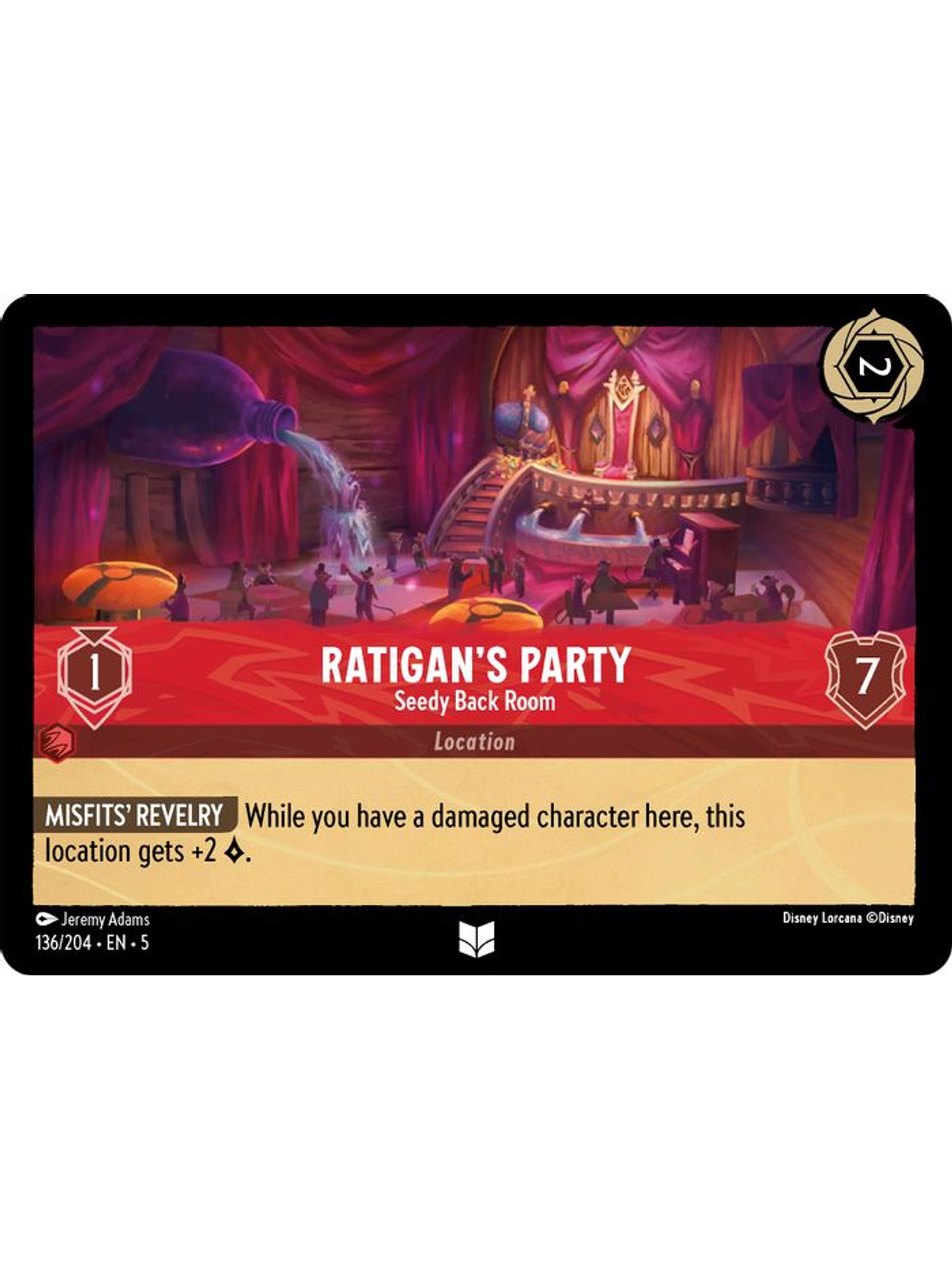 136/204 U Ratigan's Party - Seedy Back Room (FOIL) 1