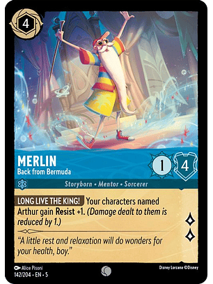 142/204 C Merlin - Back from Bermuda (FOIL)