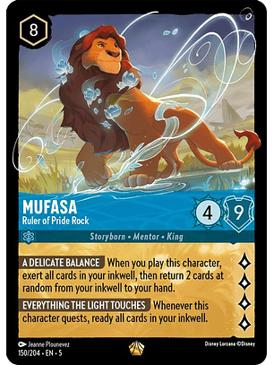 150/204 L Mufasa - Ruler of Pride Rock (FOIL)