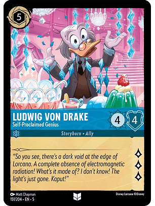 151/204 U Ludwig Von Drake - Self-Proclaimed Genius (FOIL)