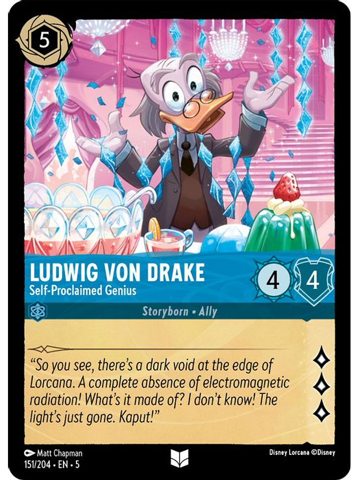 151/204 U Ludwig Von Drake - Self-Proclaimed Genius (FOIL) 1
