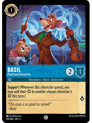 153/204 C Basil - Practiced Detective (FOIL)