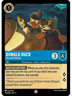 155/204 C Donald Duck - Focused Flatfoot (FOIL)
