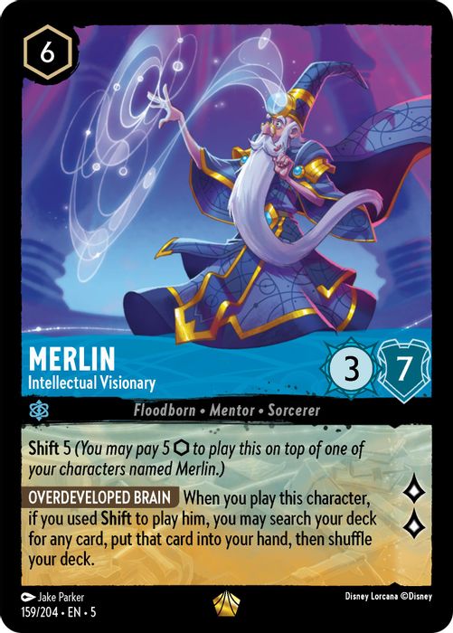 159/204 L Merlin - Intellectual Visionary (FOIL)