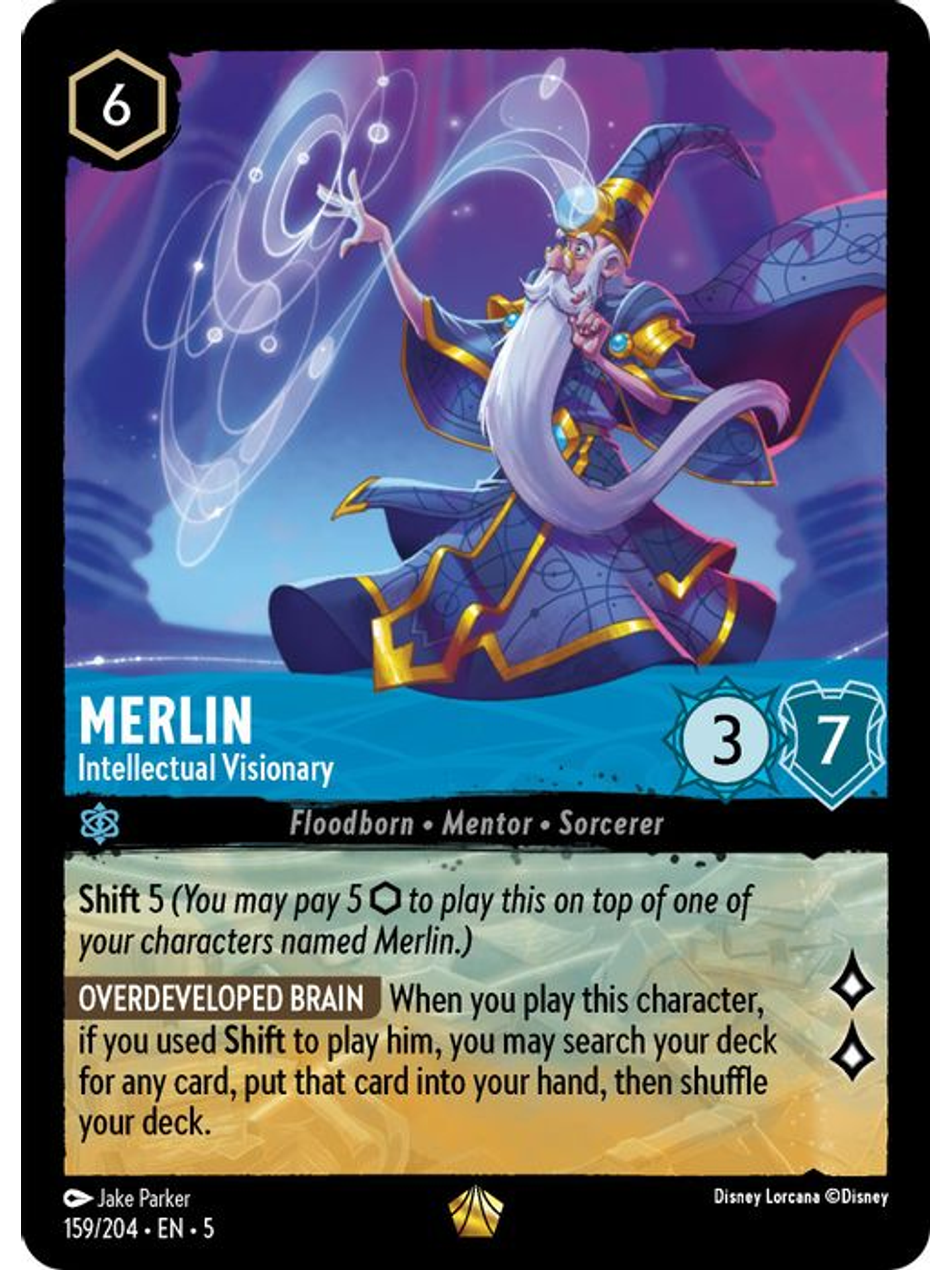 159/204 L Merlin - Intellectual Visionary (FOIL) 1