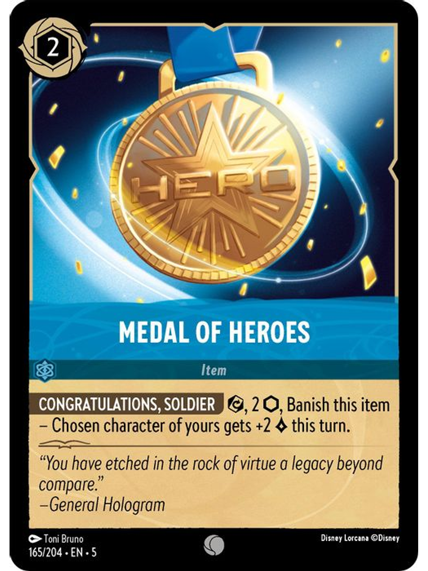 165/204 C Medal of Heroes (FOIL) 1