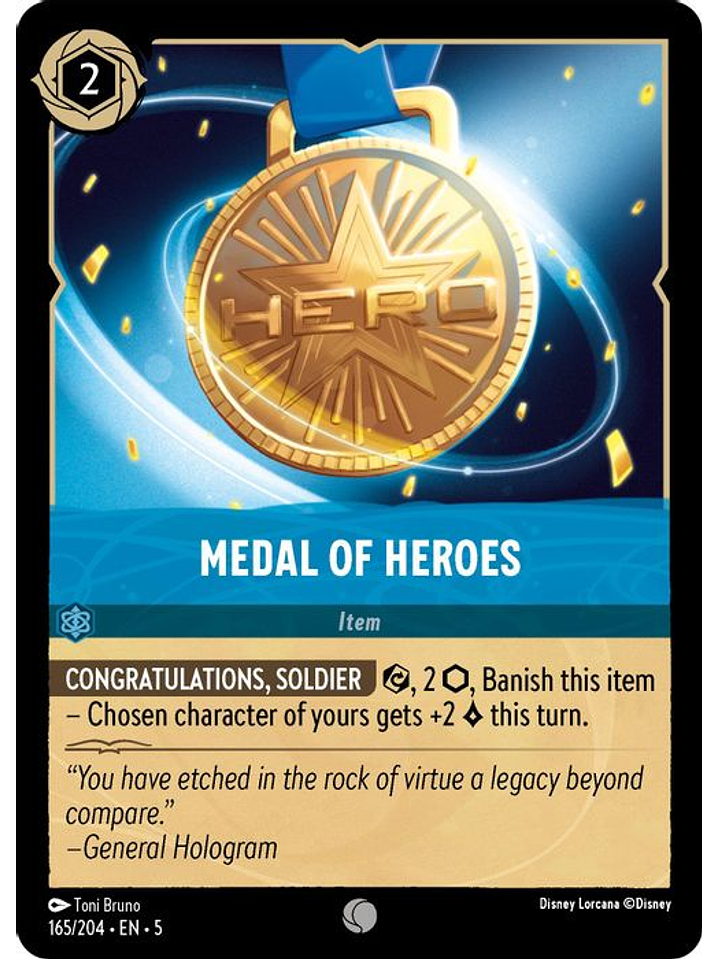 165/204 C Medal of Heroes (FOIL) 1